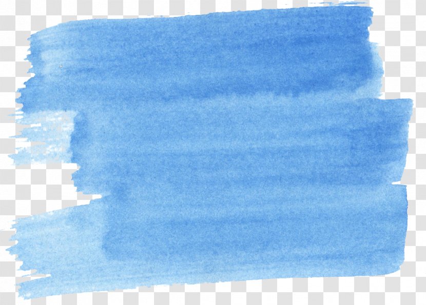 Blue Watercolor Painting Azure - Teal - Paintbrush Transparent PNG