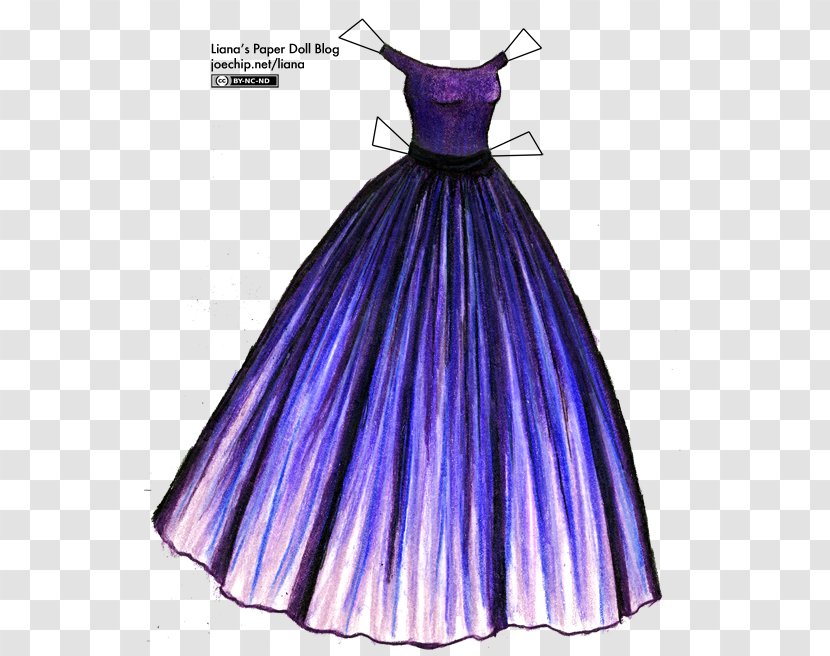 Dress Paper Doll Gown Clothing - Costume Design - Amy Adams Transparent PNG