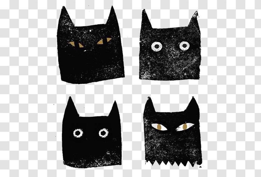 Black Cat Pet Illustration Transparent PNG