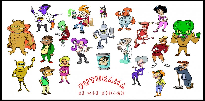 Character Graphic Design Art - Text - Futurama Transparent PNG