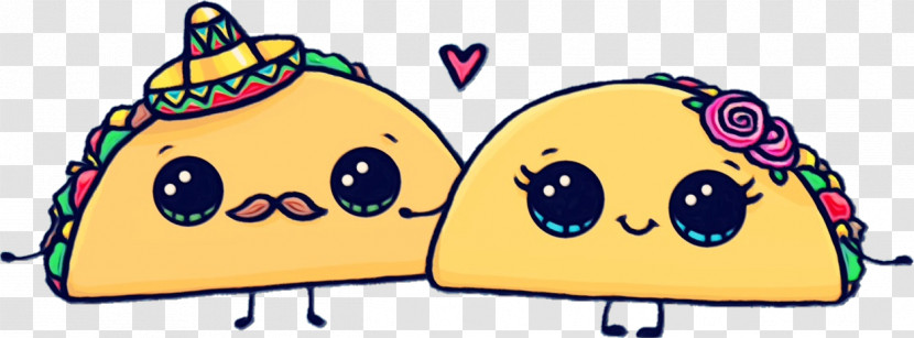 Taco Mexican Cuisine Drawing Humour Cartoon Transparent PNG