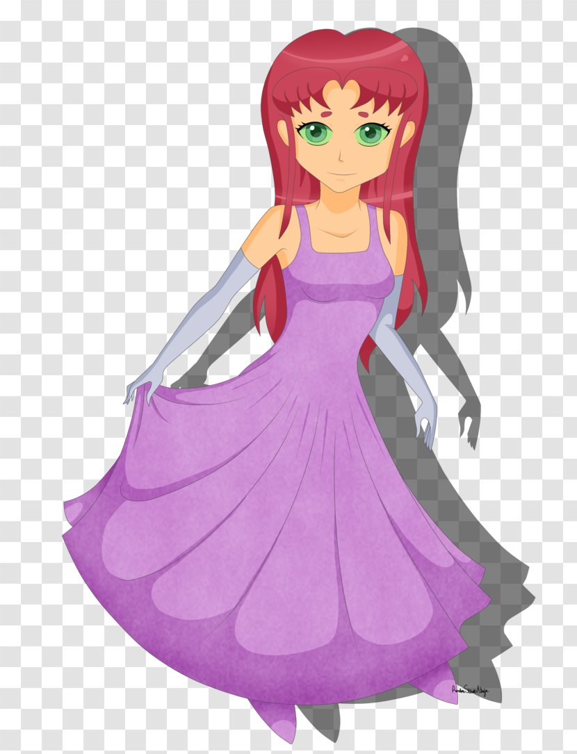 Starfire Raven Robin Prom Dress - Flower - Evening Transparent PNG