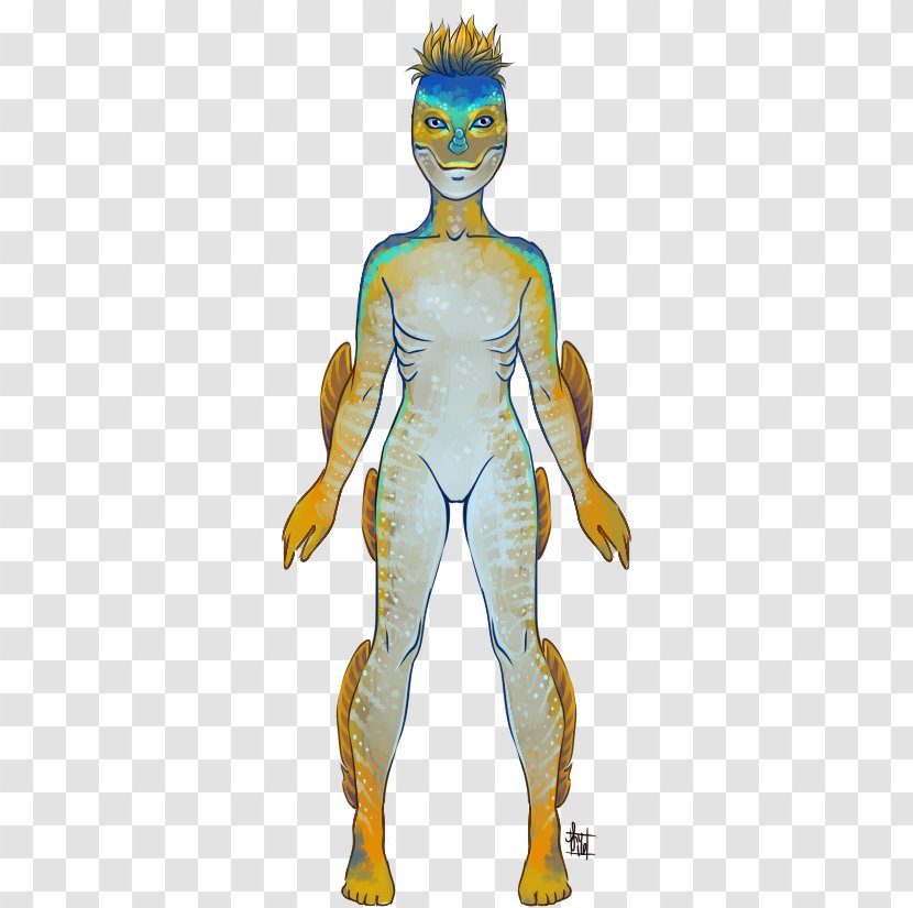 Homo Sapiens Legendary Creature Cartoon Costume - Yellow Fin Tuna Transparent PNG