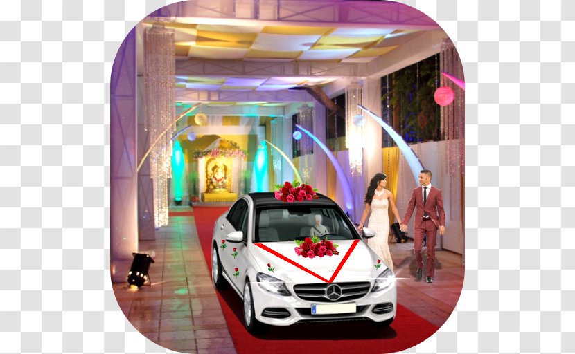 Bridal Wedding City Traffic Car Racer Driving Luxury Vehicle - Offroading Transparent PNG