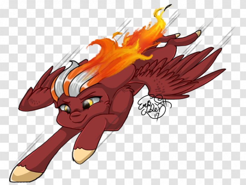 Horse Dragon Cartoon Demon - Flower Transparent PNG