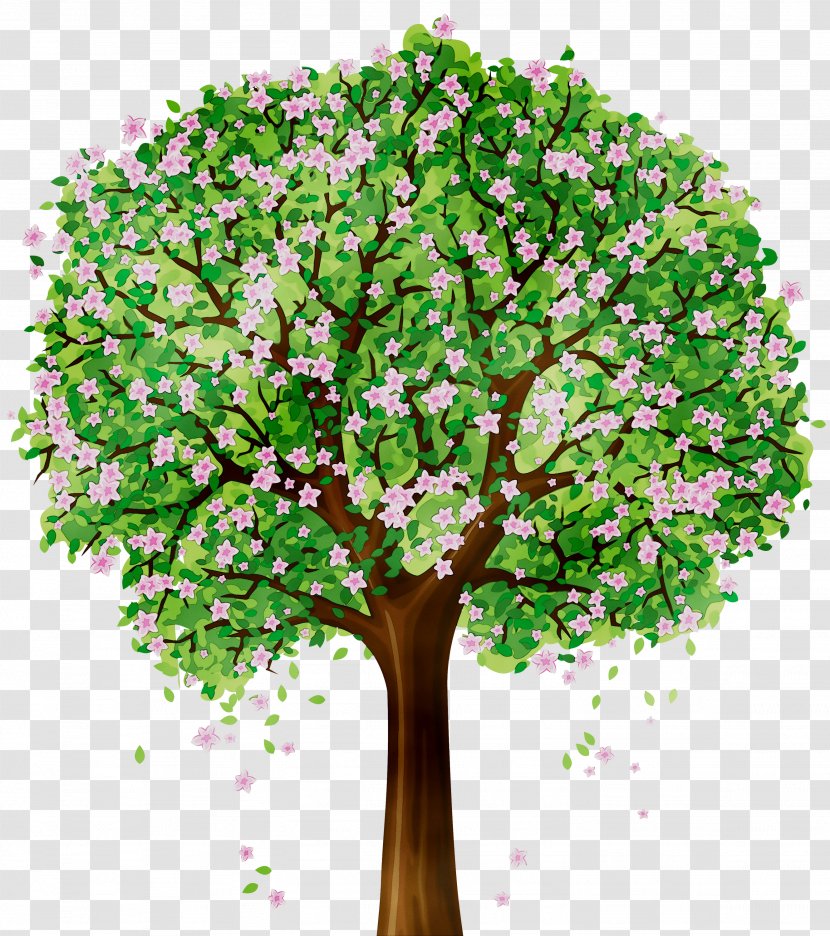 Tree Clip Art Flower Image - Plane - Wall Decal Transparent PNG