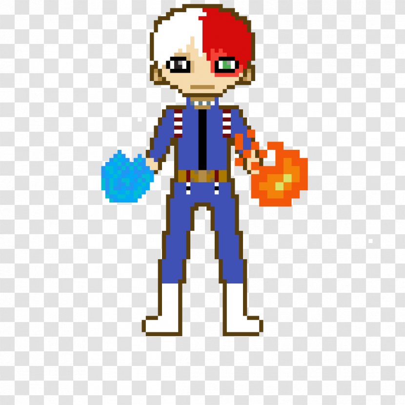 Art Toy Character Line Clip - Shouto Todoroki Transparent PNG