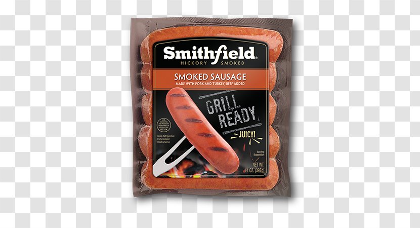 Smithfield Ham Knackwurst Kielbasa Virginia Rookworst - Smoked Sausage Transparent PNG