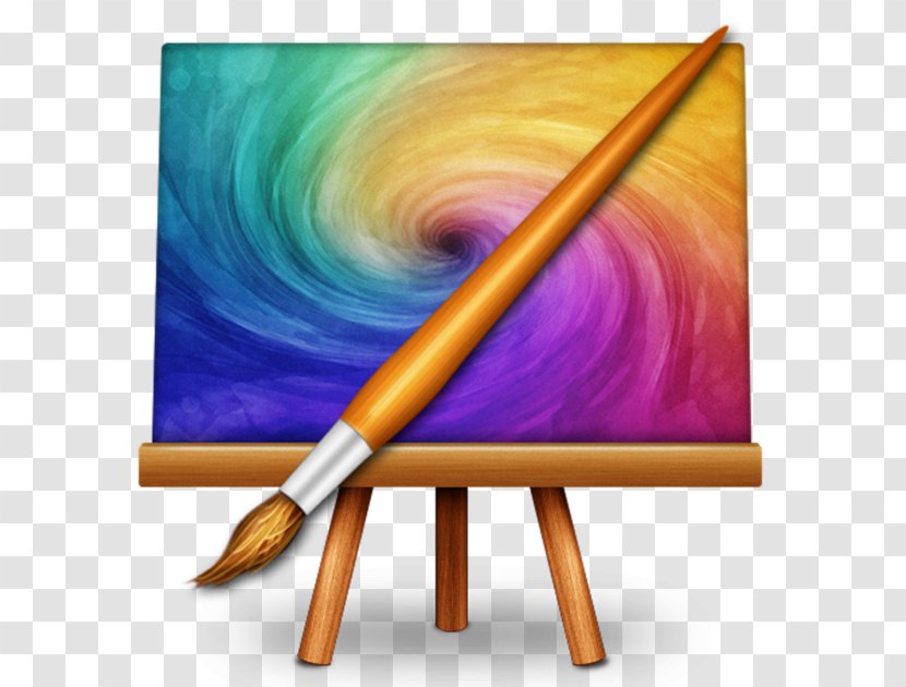 Painting Microsoft Paint Painter Drawing Canvas - Macos - Menu-painted Transparent PNG