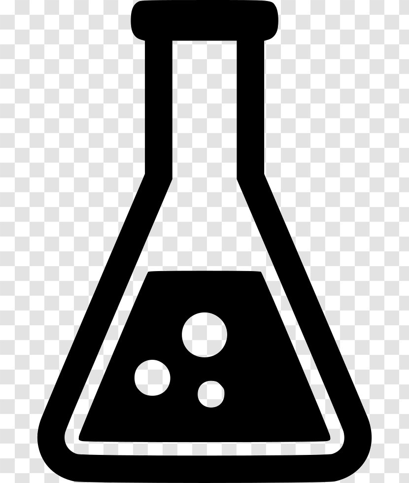 Beaker Chemistry Laboratory Clip Art - Black And White - Science Transparent PNG
