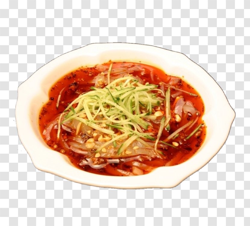 Chinese Noodles Liangpi Lamian Side Dish Spaghetti Alla Puttanesca - Southeast Asian Food - Cucumber Transparent PNG