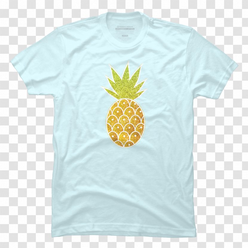 Printed T-shirt Sleeve Printing - Shirt - Hand Painted Pineapple Transparent PNG