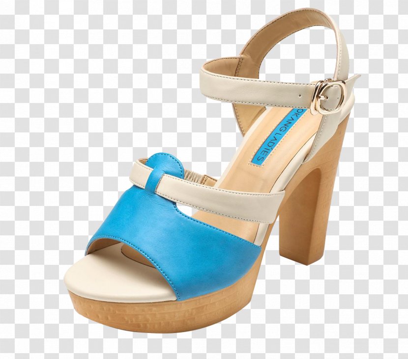 High-heeled Footwear Shoe Sandal Designer - Aqua - Blue Fish High Heeled Sandals Transparent PNG