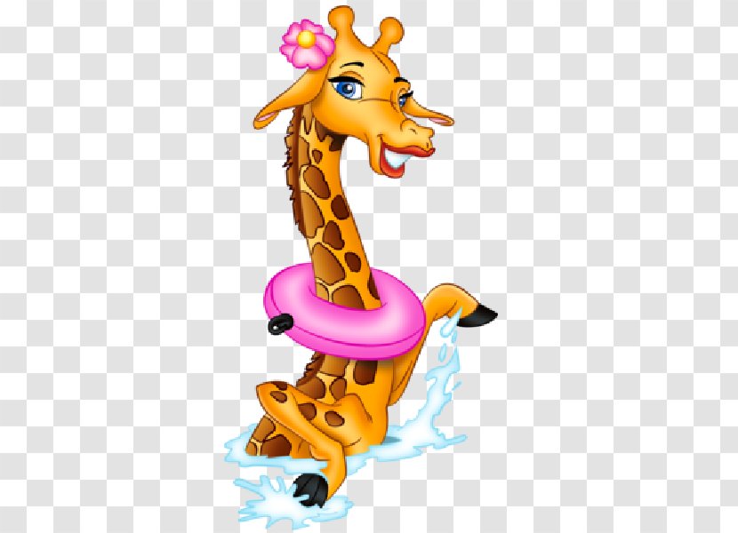 Baby Giraffes Clip Art - Fictional Character - Cute Giraffe Transparent PNG