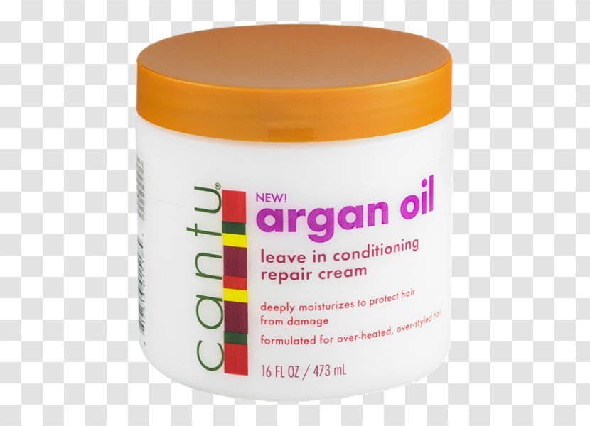 Cantu Argan Oil Leave In Conditioning Repair Cream Hair Conditioner Shea Butter Leave-In - Shampoo Transparent PNG