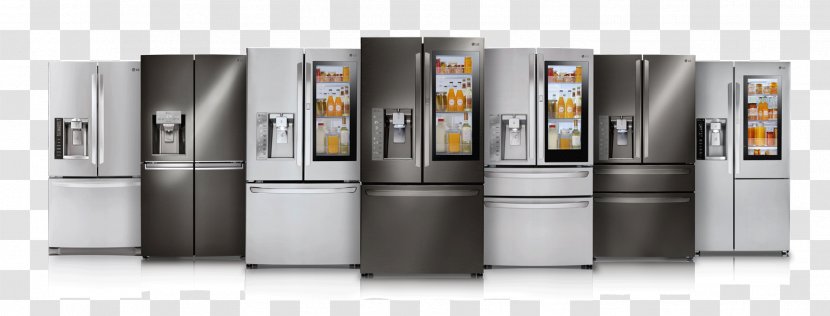Refrigerator Home Appliance Major Small LG Electronics - Kitchen Transparent PNG