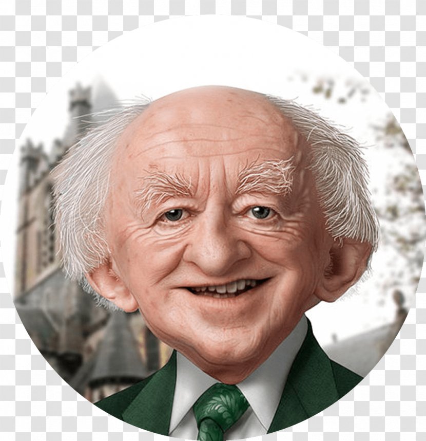 Michael D. Higgins President Of Ireland Galway Poet - Portrait - Chris Transparent PNG