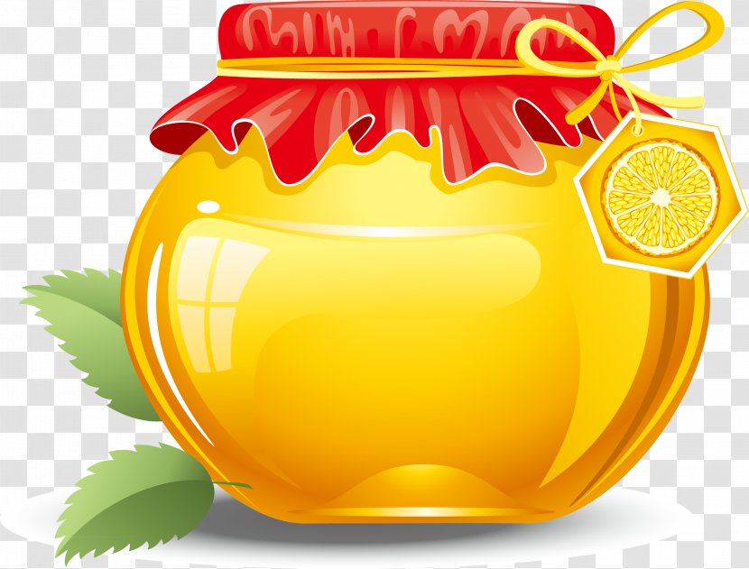 Jar Fruit Preserves Canning Illustration - Food - Orange Oil Is Refined And Transparent PNG