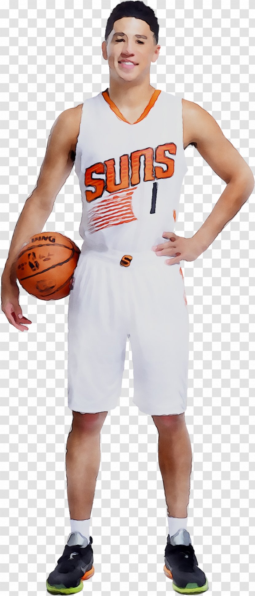 Devin Booker Basketball Phoenix Suns The NBA Finals - Player Transparent PNG