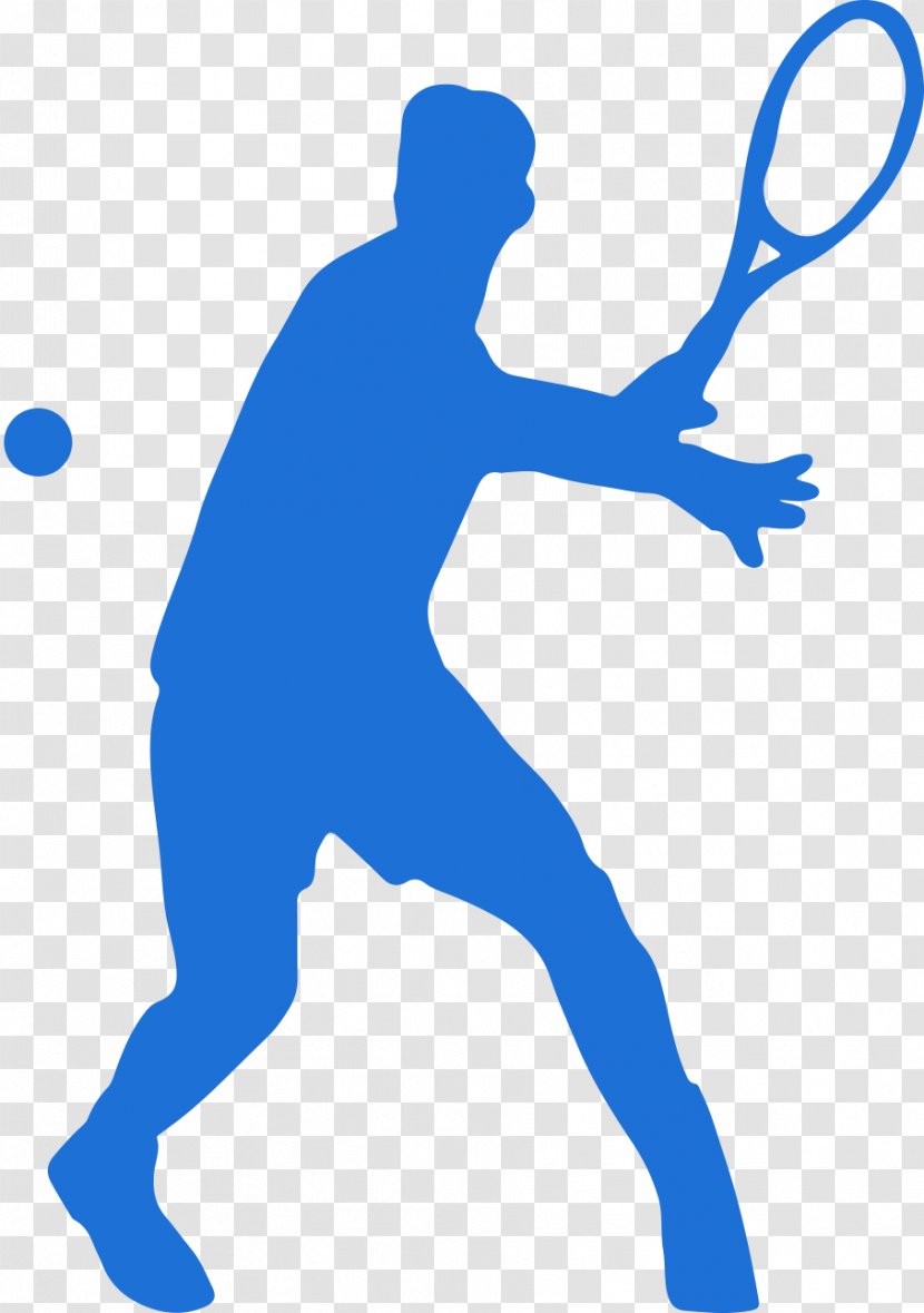 Tennis Player Sport Silhouette - Centre Transparent PNG