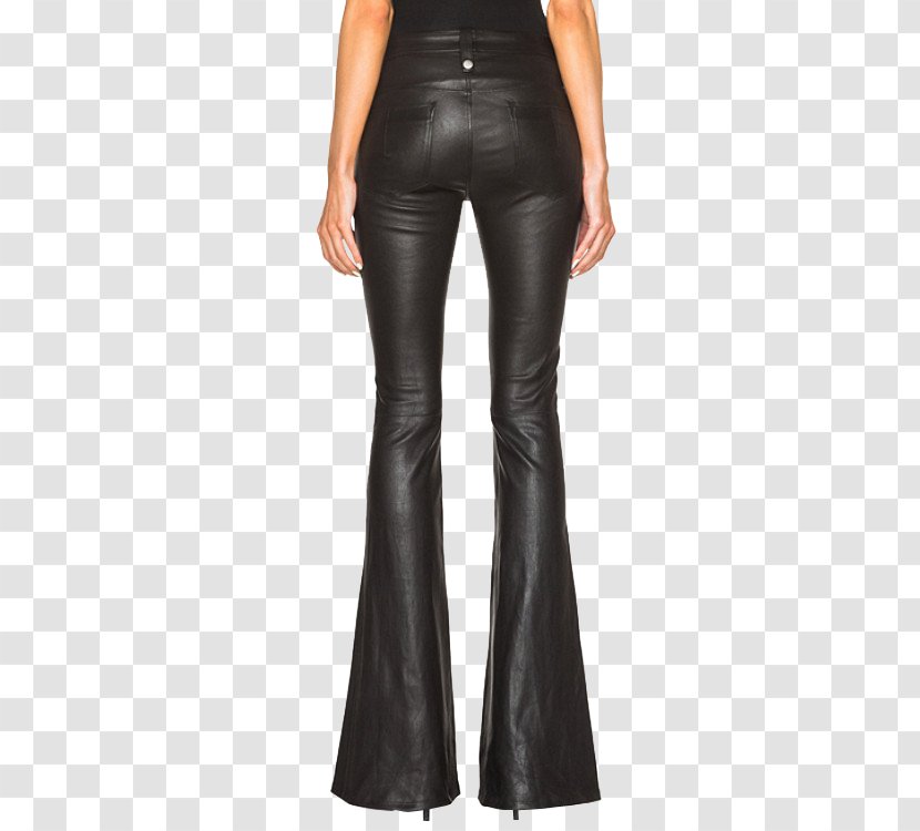 Women And Trousers Bell-bottoms Leather Clothing - Punk Fashion - Lady Black Horn Pants Transparent PNG
