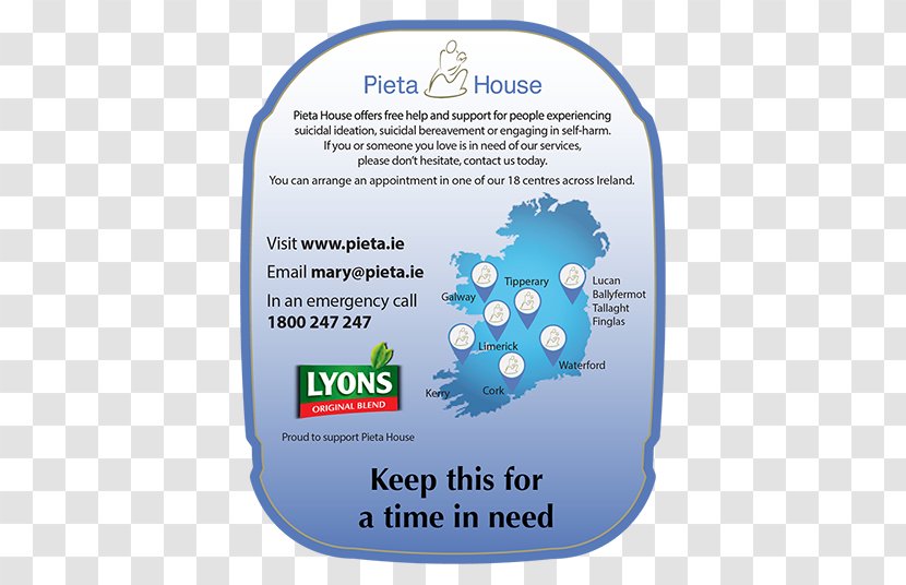 Lyons Tea Brand Water Service - Irish - Pietas Transparent PNG
