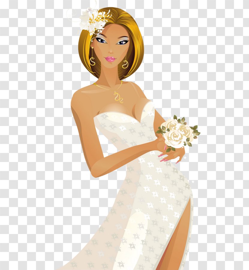 Drawing Marriage Bride - Cartoon Transparent PNG