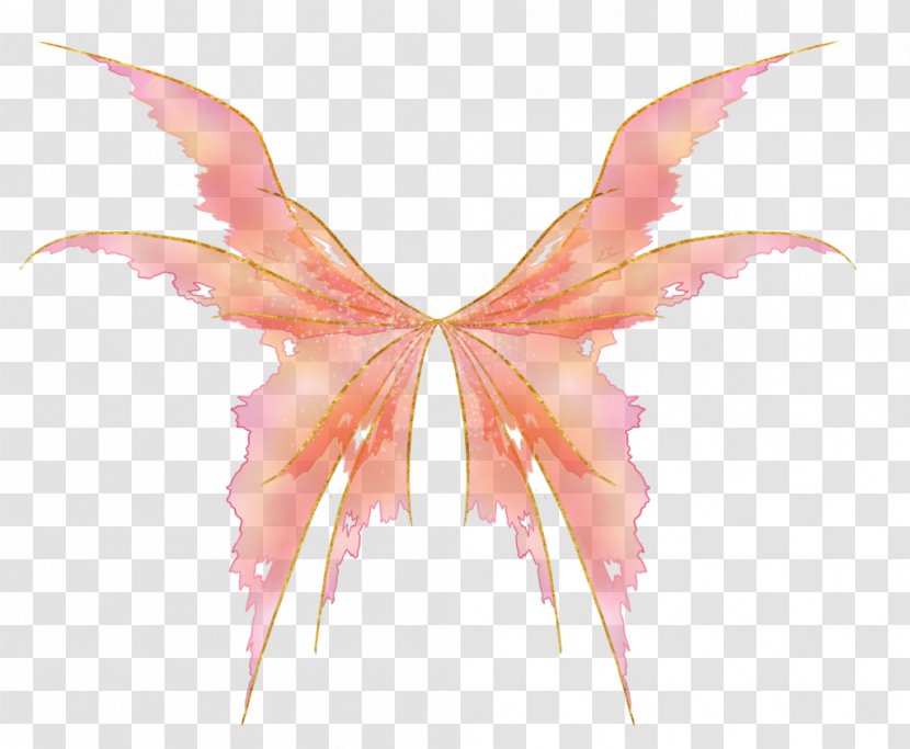 DeviantArt Artist Butterfly World - Heart - Gold Fairy Wings Digital Transparent PNG