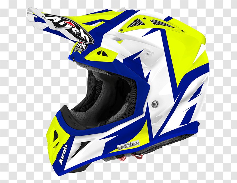 Motorcycle Helmets AIROH Motocross Off-roading - Lacrosse Helmet Transparent PNG