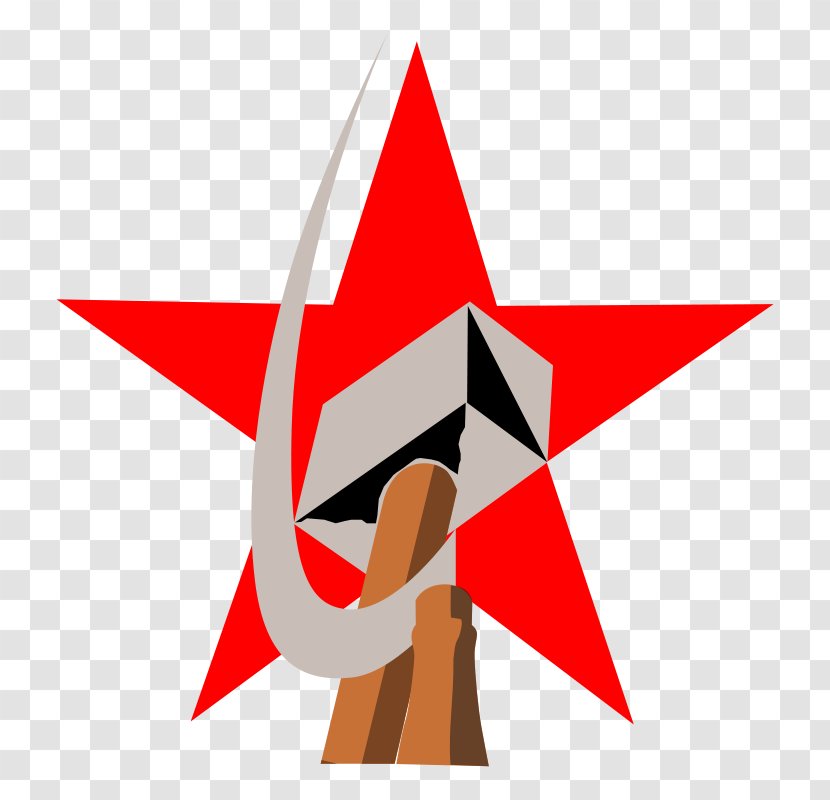 Soviet Union Hammer And Sickle Clip Art - Triangle - Pic Transparent PNG