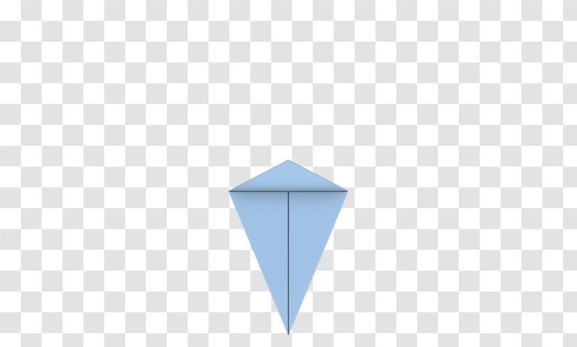Cobalt Blue Triangle - Origami Crane Transparent PNG