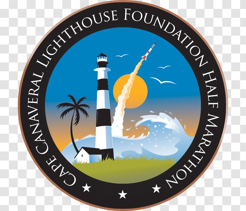 Cape Canaveral Lighthouse Logo Marathon Design - Emblem - Basement Bubble Transparent PNG