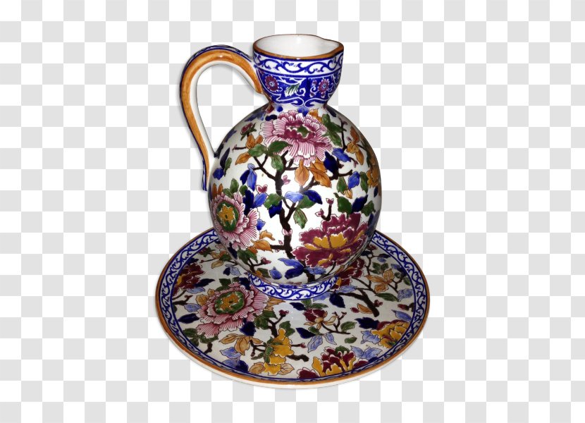Jug Vase Pottery Porcelain Saucer - Artifact Transparent PNG