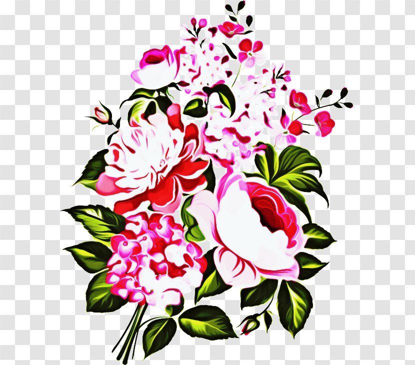 Pink Flowers Background - Plant - Floristry Magenta Transparent PNG
