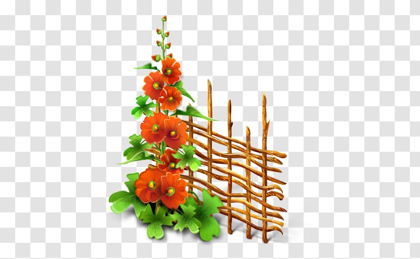 Flower Clip Art - Arranging - Similar Icons With These Tags: Flowers Fence Transparent PNG