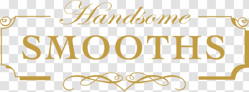 Logo Gold Handsome Smooths Line Font - Guy Transparent PNG