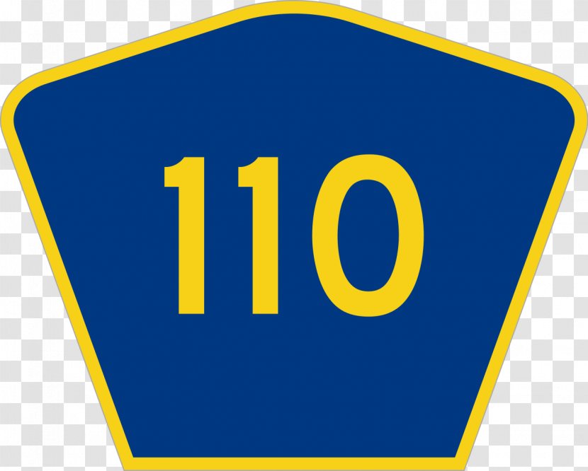 Traffic Sign Road Logo Brand - Interstate 110 And State Route Transparent PNG
