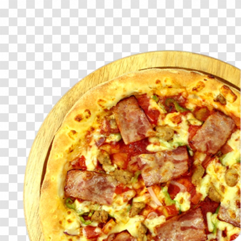 Pizza Bacon Cuisine Of The United States Cheese Transparent PNG