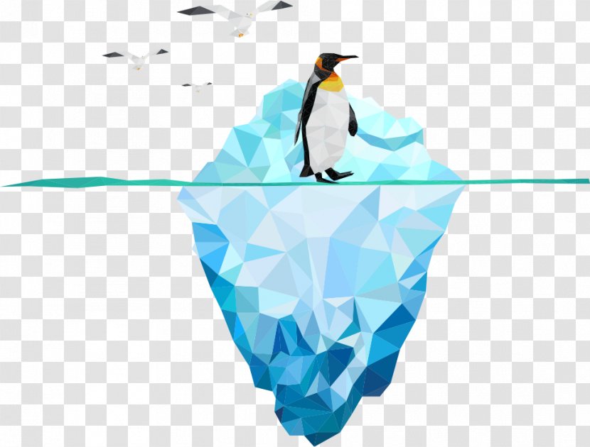 Penguin Antarctica Iceberg - Triangle - Vector Penguins On Iceland Transparent PNG