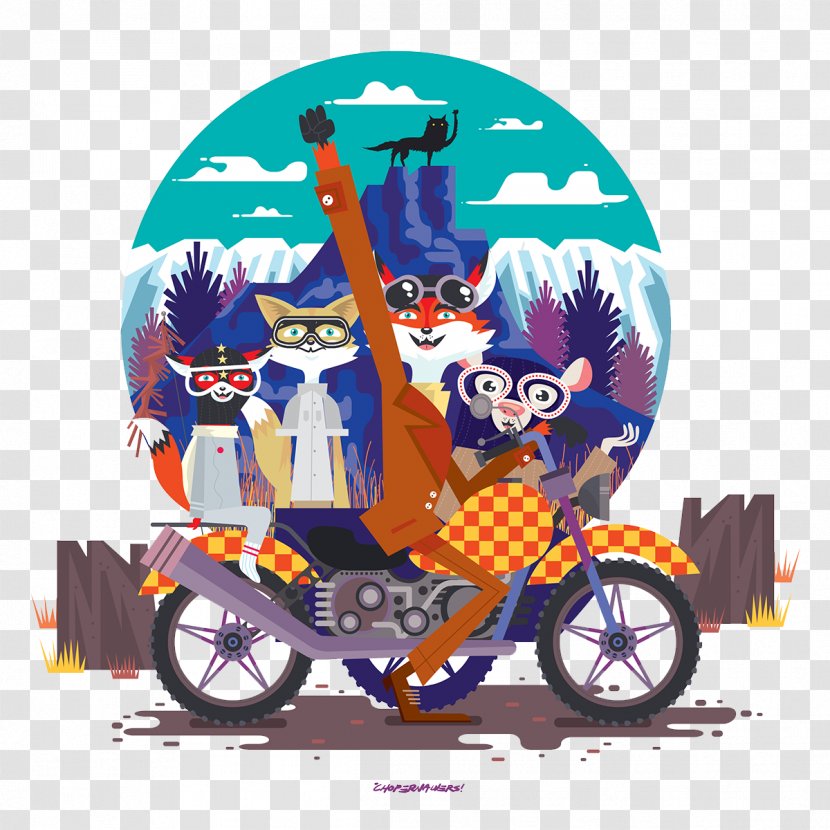 Mr. Fox Cartoon Poster Illustration - Art - Family Transparent PNG