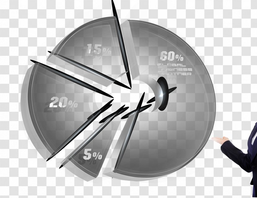 Pie Chart Data Analysis - Technology - 3D Transparent PNG