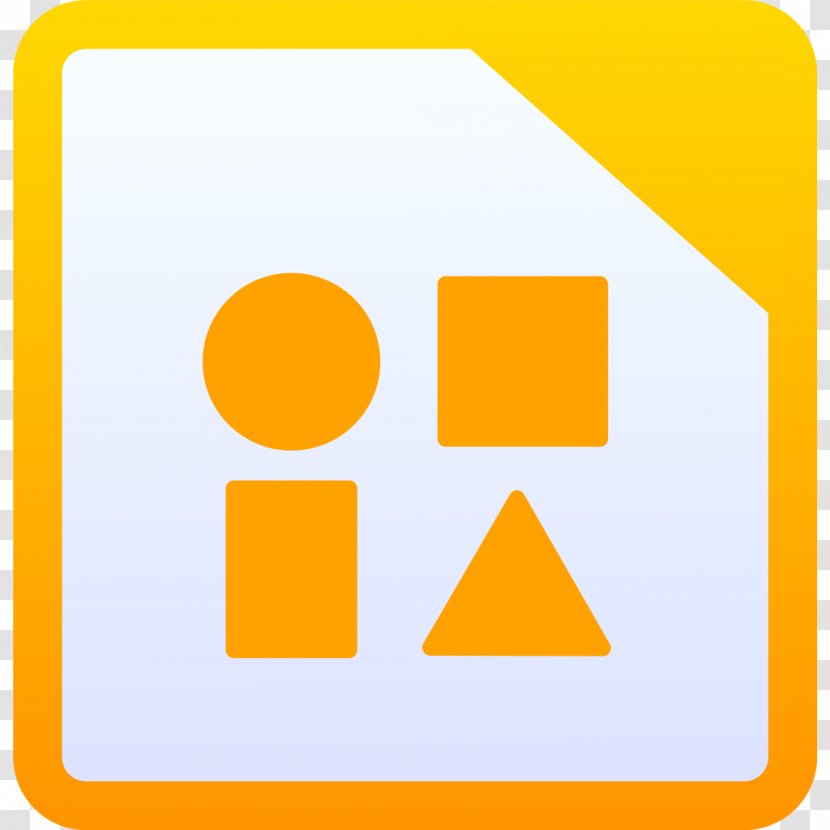 LibreOffice Draw OpenOffice Writer - Orange - Polygonal Chain Transparent PNG