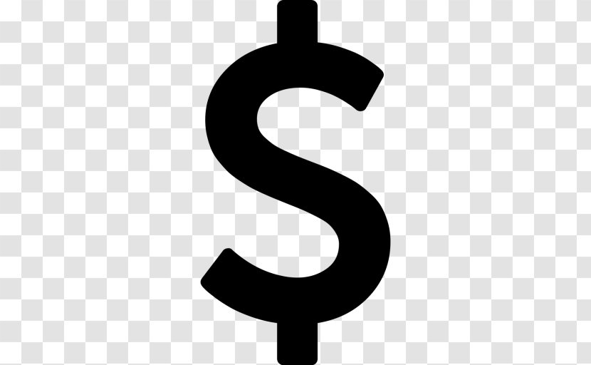 Dollar Sign United States Business Money Finance - Text Transparent PNG