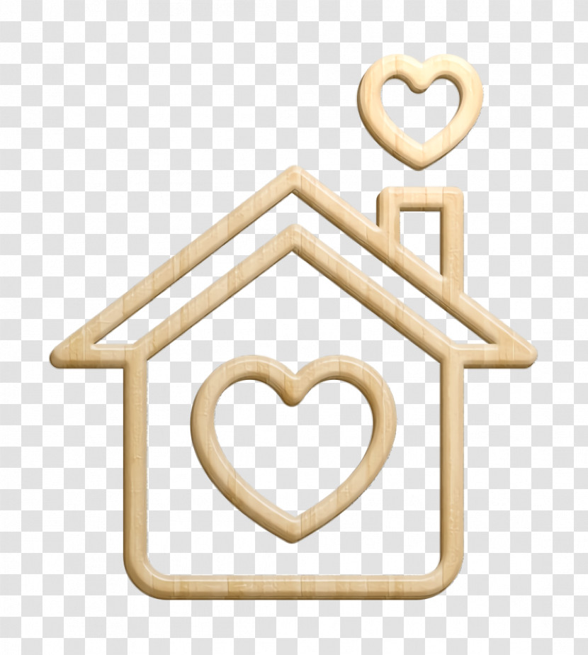 Heart Icon Buildings Icon Loving Home Icon Transparent PNG