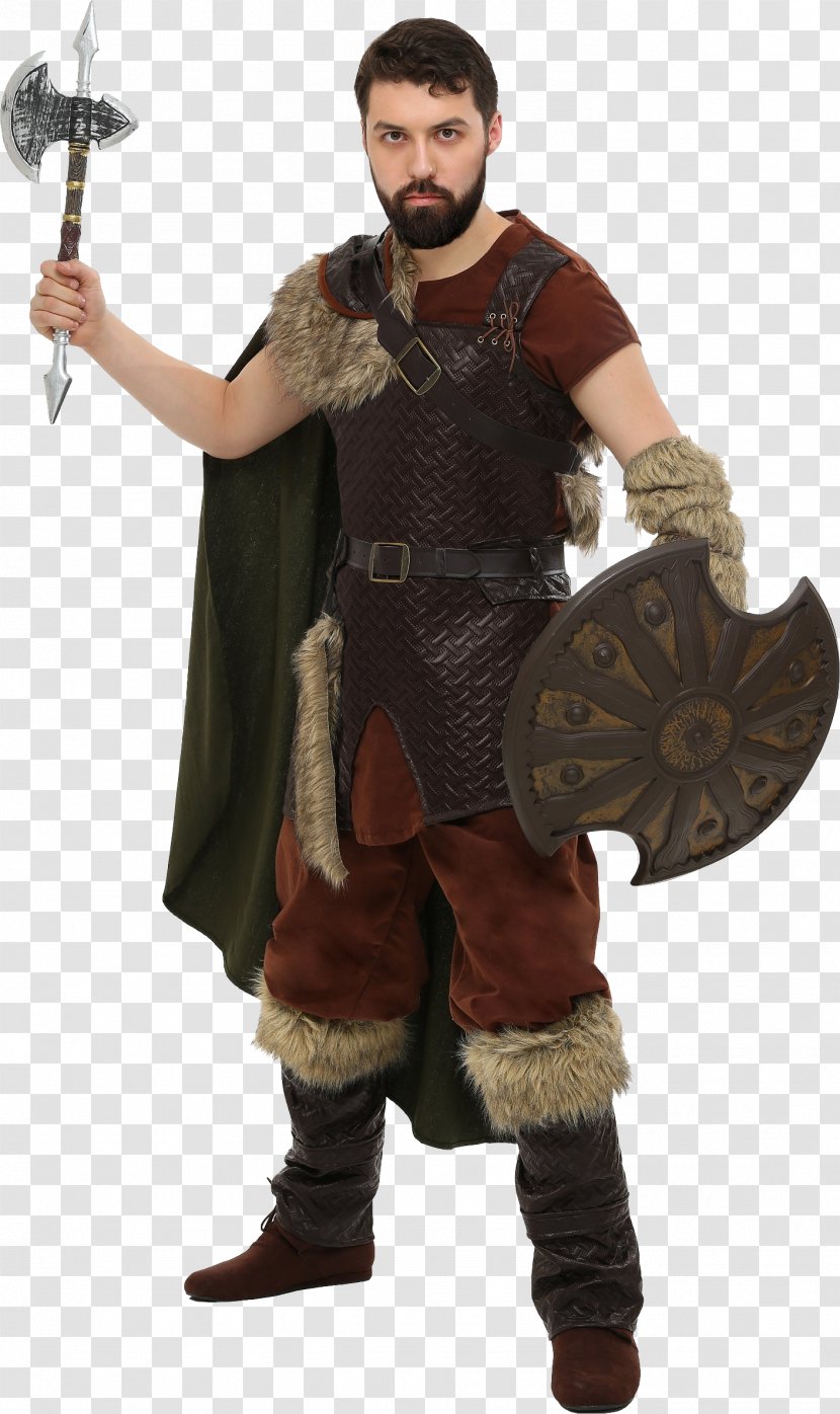 Adult FUN Costumes Nordic Viking Costume Plus Size Men's Clothing Halloween - Silhouette - Armor Transparent PNG
