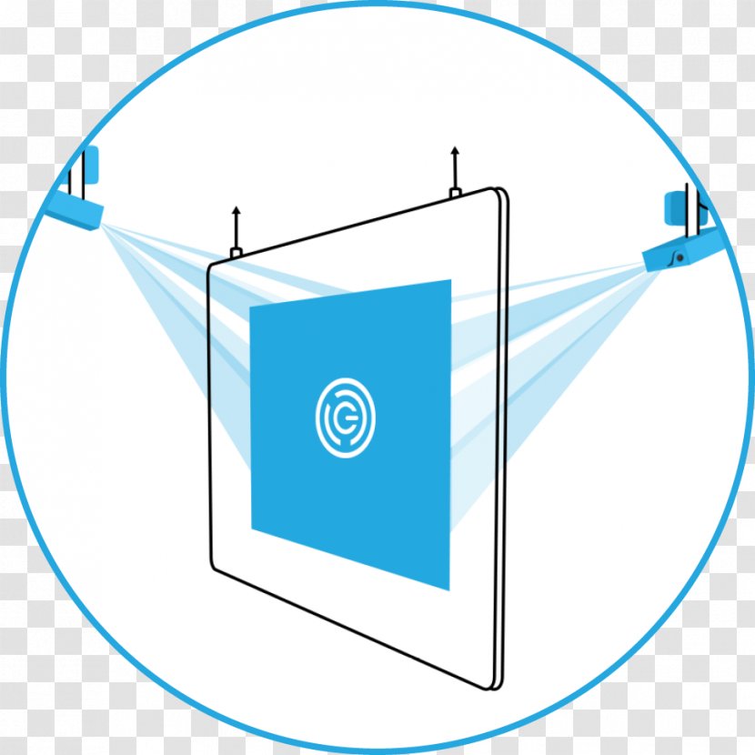 Logo Banner Brand - Blue - Glass Transparent PNG