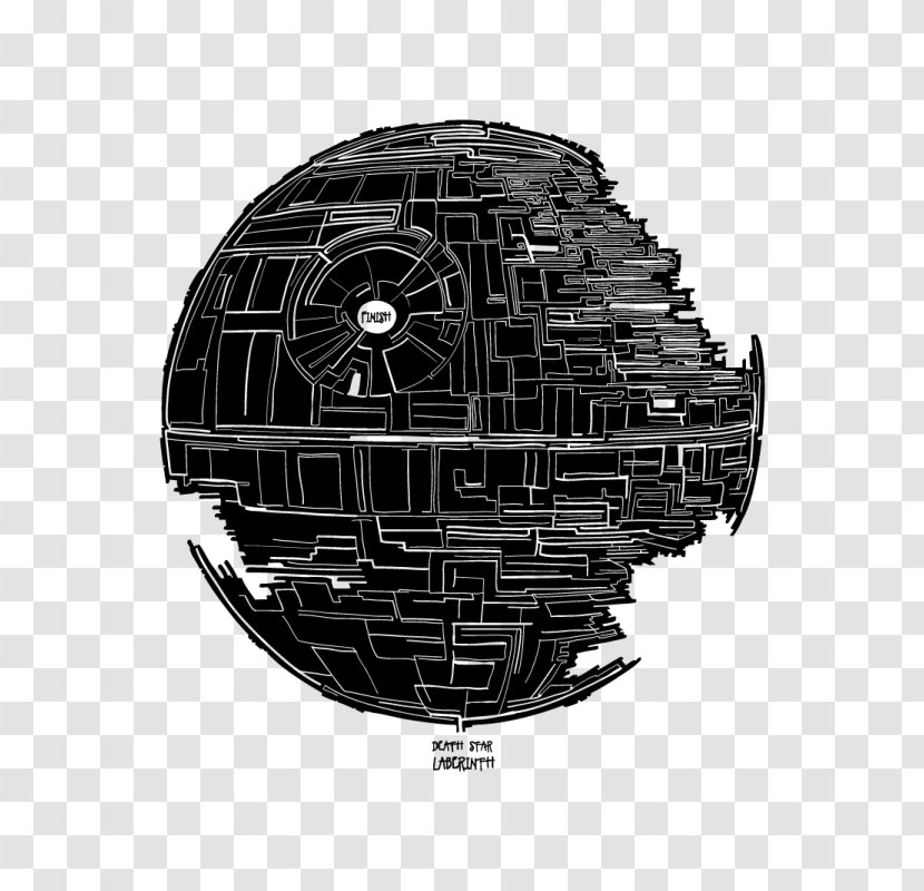 Death Star Anakin Skywalker Wars - Phonograph Record - Thick Line Transparent PNG