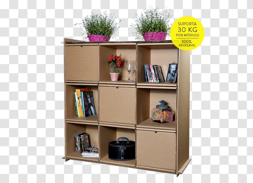 Table Furniture Cardboard Shelf Bookcase Transparent PNG