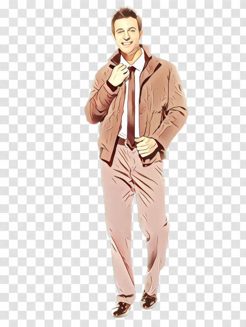 Clothing Suit Standing Beige Gentleman Transparent PNG
