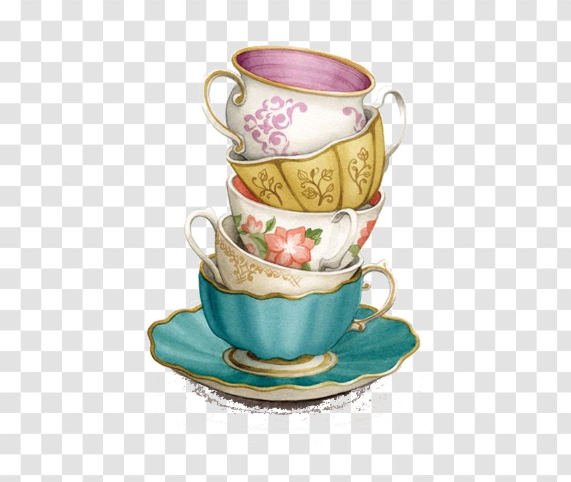 Teacup Saucer Clip Art - Bone China - Tea Cup Transparent PNG